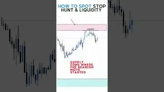 how to spot stop hunt & liquidity #shorts