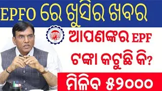 EPFO Holders ଙ୍କୁ ମିଳିବ ଏହି ସୁବିଧା।। New Interest Update News ।। Epfo News