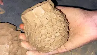 How to make clay pot || Clay miniature