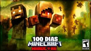 SOBREVIVI 100 DIAS EM UM APOCALIPSE ZUMBI COM DESASTRES NATURAIS NO MINECRAFT HARDCORE O FILME