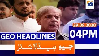 Geo Headlines 04 PM | 29th September 2020