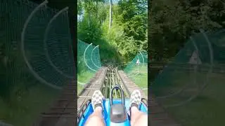 Harzbob Sommerrodelbahn Erlebniswelt Seilbahnen Thale #shorts #sommerrodelbahn #alpinecoaster