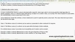 Core Java OOPS Part - 14 | Methods in Java | Methods |Methods with Return Keyword |Basic Assignments