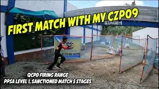 First Match with my CZ P09 | QCPD Firing Range | Motoristang Lespu