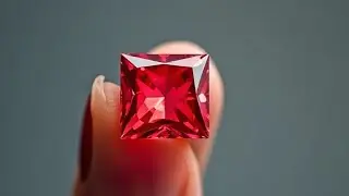 Princess Cut Diamond Colour Deep Red weight 4.02Crt #princess #diamond #red #deep #natural #love