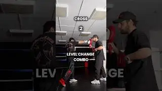 Boxing level change combo 🔥 #boxing #boxingtraining #boxer #boxingcoach #boxingcombo