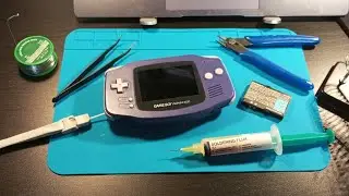 Gameboy advance DIY rechargeable battery and wireless charging MOD