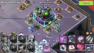Mega Turtle (All Abilities) Stages 1-15 Gameplay (Boom Beach) #ZX