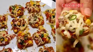 Easy Pizza Toast Recipe | Mini Pizza Bites