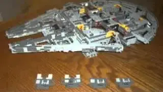 Contruction of LEGO Star Wars Ultimate Collector's Millennium Falcon 10179