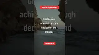 Achieving Greatness through Dedication and Passion 🌟 #Shorts