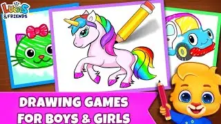 drawing games for kids/Tap color by number/coloring Book kids paint/coloring Learn / Doll color/