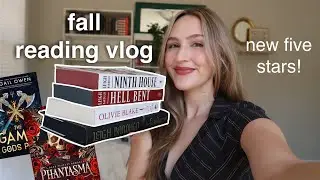 reading vlog! fall themed + book recs🤎📚