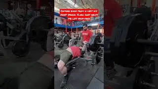 A/C joint sprains are no joke. #army #benchpress #shorts