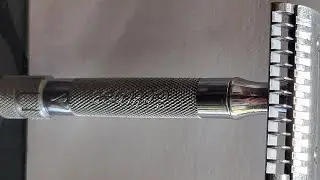 Head shave  using  Eclipse red ring  Safety razor Paul West @Blade Man