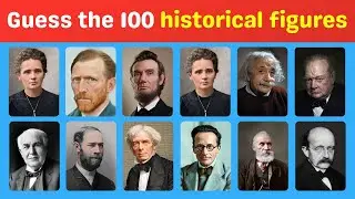 Guess 100 Historical Figures in 5 Seconds! 🏛️⏱️ | History Picture Quiz Challenge | Baali Cartoons