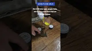 Filling minor gaps, holes, and cracks in wood floors that are already finished.