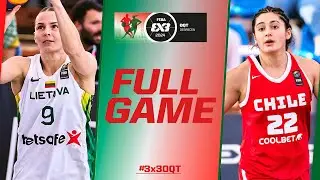 CHILE 🇨🇱  SHOCK Lithuania 🇱🇹 | Women Full Game | FIBA #3x3OQT 2024 | 3x3 Basketball