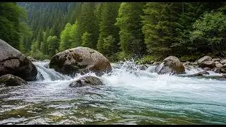 Deep Rest & Calm 🌿 Forest Stream Nature Sounds