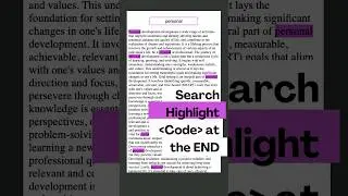Dynamic Text Highlighting in Pure CSS & JavaScript: Easy Tutorial #CSS #frontend #shorts