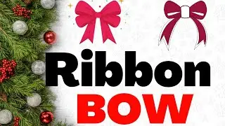 Easy Ribbon Bow under 1 minute #shorts