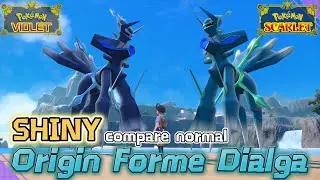 Origin Forme Dialga (Shiny vs Normal) | Legendary Pokemon | Comparison (Side by Side)