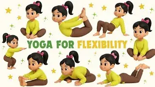 Yoga for Body Toning | Yoga Stretches Routine | Flexibility & Strength | Yoga for Kids