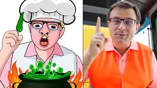 Diana and Roma tech school bus rules - funny cartoon drawing meme 😂 | Diana and Roma