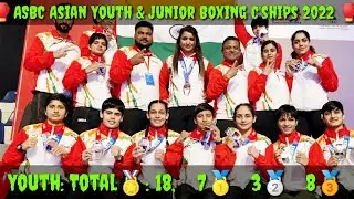 ASBC Asian Youth & Junior Boxing Championships 2022 Jordan. Total Medal 39. Youth Win 18 Medal.