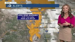 An unseasonably warm day for Denver