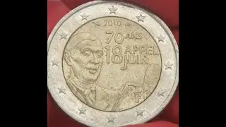 2010 France 2 euro - 70th Anniversary - Gerneral De Gaulle's Appeal