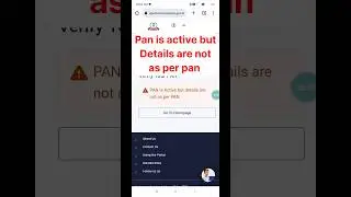 pan is active but details are not as per pan problem solve |pan is active but detail arenotasper pan