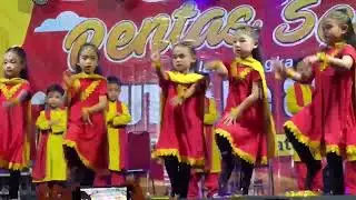 Tampilan anak TK Hasana Mulia #PentasSeniAgustus #desabango 