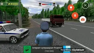 Шок Полицейский сбил человека в Traffic Cop Simulator 3D