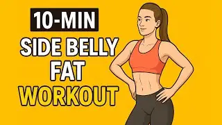 10-Minute Side Belly Fat Workout | Slim Waist & Love Handles (No Equipment)