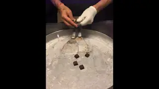 Ice Cream Studio, Ludhiana - The making of an Ice Cream Roll Sundae