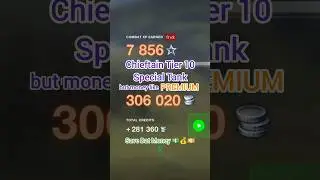 WoT Blitz Credits Money Farming 🤑 - Tier 10 Money Multiplier Tank in Uprising - Earnings
