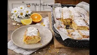 Placinta cu branza dulce si stafide, cu foi de casa din aluat dospit, reteta traditionala! #viral