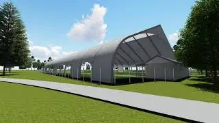 Rawhiti Domain covered courts Fly through