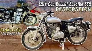 Old Model Bullet Electra 350 Convert Into Bullet Standard 350 || 2014 Old Model Bullet Restoration