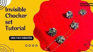 150 രൂപയ്ക്ക് താഴെ chocker set വീട്ടിലുണ്ടാക്കാം💍🪡. .ഇനിയാരും കടയിൽ നിന്ന് വാങ്ങി പൈസ kalayalle😳👍