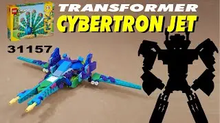 Tutorial: LEGO Transformer  Cybertronian Jet /Brainstorm , LEGO 31157 alternate built
