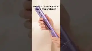 portable mini hair straightener website link in pinned comment. #shorts #trending #hairstraightener