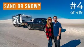 White Sands National Monument - hiking & sledding at the world's largest gypsum dunes