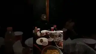 Happy birthday puchi.    Dinner prayer with the family and friends.  Mom's cooking