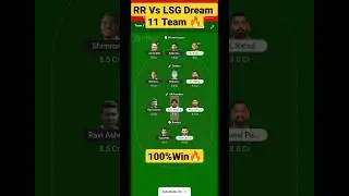 Rajasthan Vs Lakhnow Dream 11 Team RR Vs LSG My 11 Circle Team 🔥  #ipl2023 #ipl #dream11