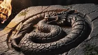 Ancient Symbol of the Ouroboros- a serpent eating its own tail