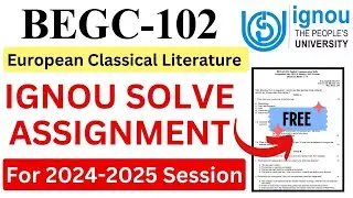 IGNOU BEGC-102 Solve Assignment 2024-2025 Download | IGNOU Free Assignment Download 2025 | #ignou