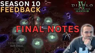 Final Thoughts on Diablo 4 Season 10 | PTR Wrap-Up & Review