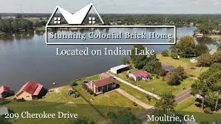 Indian Lake Retreat - Waterfront Colonial Brick Home in Colquitt County, Georgia